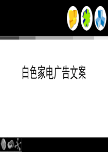 广告学课程作业-广告文案-白色家电广告文案写作分析