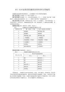 API 682 机械密封分类编码