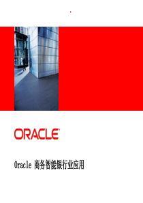 Oracle商务智能银行业应用