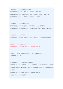 各大高校经济学考研指定教材