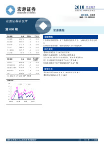 宏源证券研究所第660期