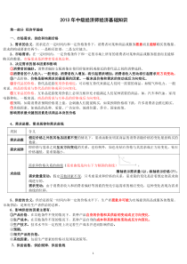 图文XXXX年中级经济师考试经济基础知识