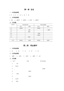 基础会计课后参考答案