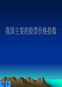 我国主要的股票价格指数