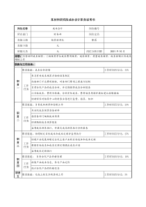 成本会计职务说明书