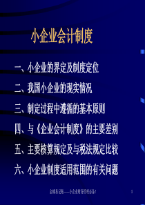 最新小企业会计制度讲解（PPT74页)