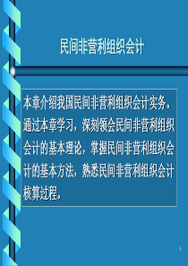 民间非营利组织会计