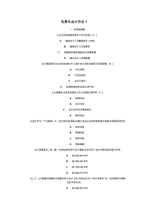 电算化会计作业