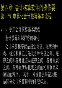 第4章会计核算软件的操作要求