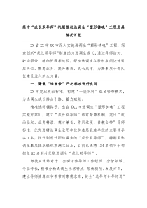 某市成长双导师机制推动选调生塑形铸魂工程发展情况汇报