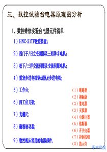 4 数控综合实验台电气原理及连接