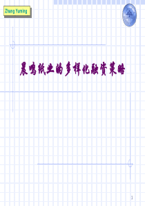 晨鸣纸业多样化融资