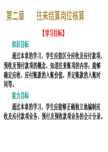 财务会计课件 第2章 往来结算岗位核算