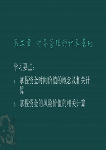 第二章 财务管理的计算基础