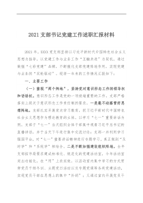 20XX支部书记党建工作述职汇报材料