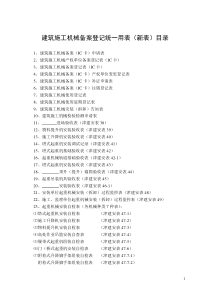 XXXX年最新天津市建筑施工机械备案用表