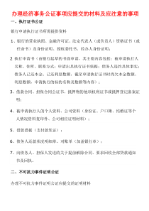 经济事务公证文档