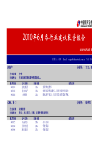 银河证券-6月行业建议投资组合-100528