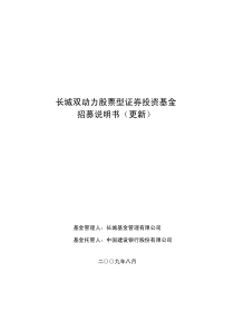 长城双动力股票型证券投资基金