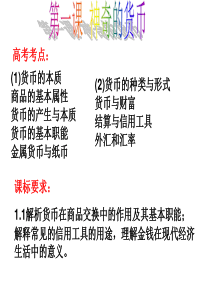 经济生活第一课_神奇的货币