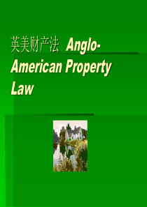 英美财产法Anglo-AmericanProperty