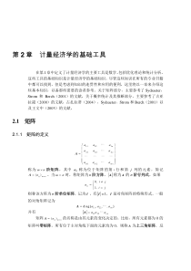 计量经济学的基础工具