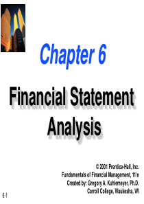 财务管理PPT ch06 financial statement analysis