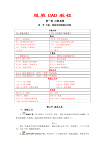 服装CAD教程适用于ET等软件打板、推板的快捷键及功能