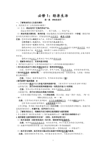 高中政治 经济生活 考点整理