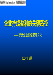 企业持续盈利之关键路径(ppt)