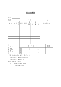 外协加工料品盘点表