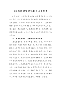 XX法院在学习贯彻县委X届X次全会精神心得