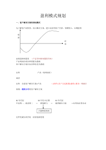 盈利模式规划