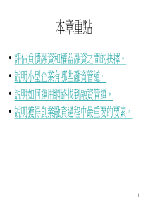 中小型企业管理11_融资