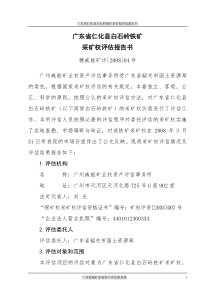 【DOC】广东省仁化县白石岭铁矿 收入权益法