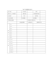 客户应收账款记录卡