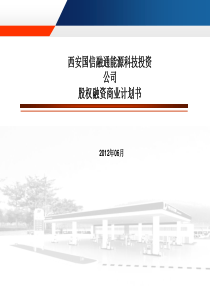 国信融通新能源投资公司融资计划书