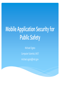 移动应用安全保障公共安全MobileApplicationSecurity