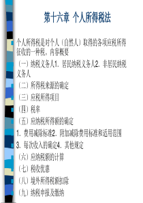 16第十六章 个人所得税