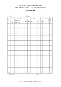 应收账款月报表