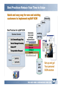 SAP SCM(供应链管理)