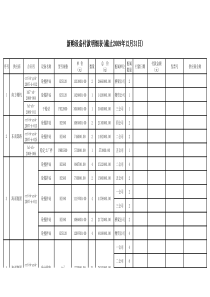 新购设备付款台账