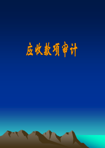 演讲用AR应收账款审计PPT模板