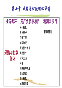 第七章、采购与付款循环审计1