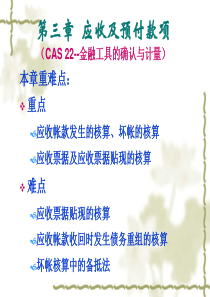 第三章应收及预付款项(CAS22--金融工具的确认与计量)