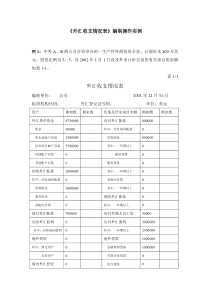 《外汇收支情况表》编制操作实例-中国·珠海