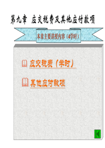 第九章应交税费及其他应付款项