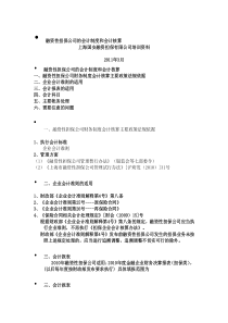 融资性担保公司的会计制度和会计核算