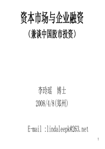 资本市场与企业融资课件ppt-郑州高新区政务在线