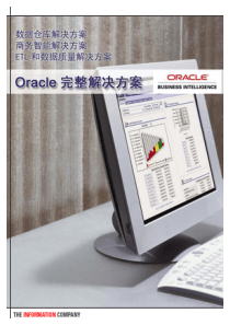 Oracle完整解决方案-全球数据仓库市场的领导者